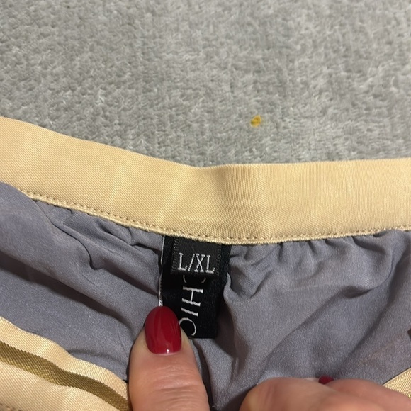 Chicwish Elegant Gray and Cream Skirt, new, don’t used - Picture 6 of 7